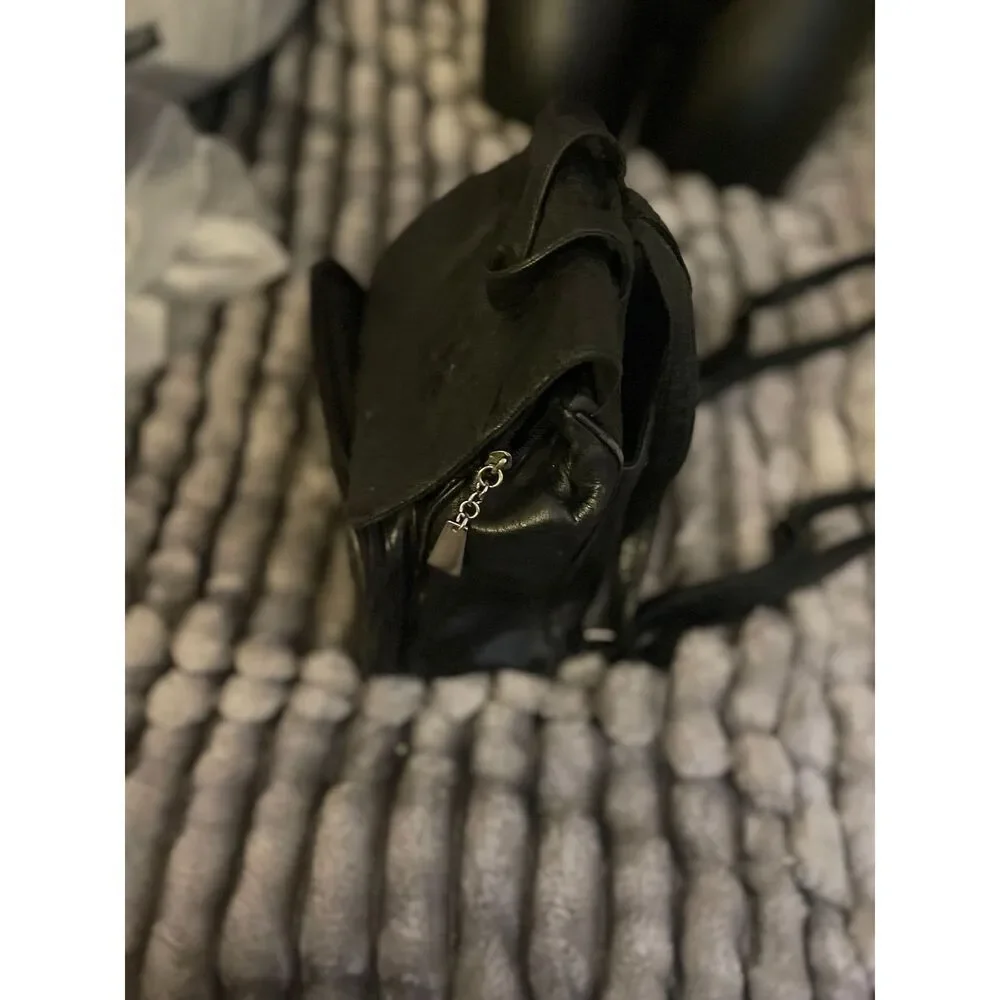 M Wilsons leather og vintage black leather minibag  mini backpack